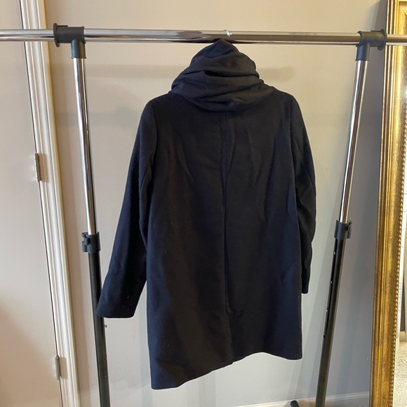Zara Wool Coat - Navy - Picture 5 of 5